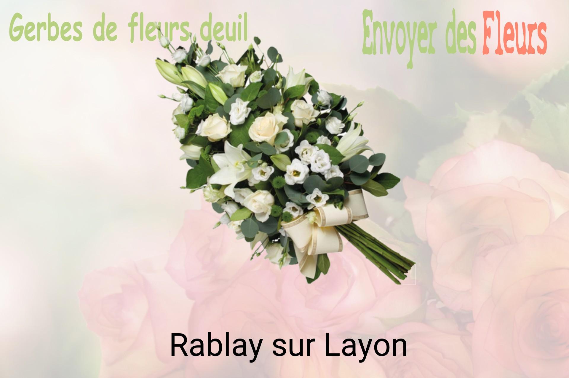 Gerbe de fleurs de deuil livrée à Rablay-sur-Layon